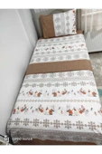 Gasel Home Pamuklu Tek Kişilik Kanaviçe Desen Nevresim Takımı ( Çarşafı Lastikli ) thumbnail 2