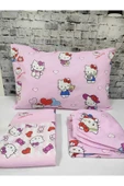 Gasel Home Hello Kitty Pamuklu Kumaş Nevresim Takımı ( Çarşafı Lastikli ) thumbnail 1
