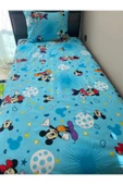 NEVRESİMDESİNG Tek Kişilik mickey mause Desenli Lastikli Çarşaf Takımı 100x200 thumbnail 3