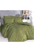 Gasel Home 120x200 Yataklar İçin (1.5 Kişilik) Soft Saten Çizgili Nevresim Takımı - 1
