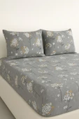 Gasel Home ÇİFT KİŞİLİK PAMUKLU RANFORCE KUMAŞ LASTİKLİ ÇARŞAF TAKIMI - 1