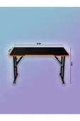 XMAX / JetKur Siyah MDF Bilgisayar Oyuncu Masası 120x60cm Sallanmaz Metal Ayaklı - Pratik Kurulum thumbnail 5
