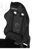 XMAX / Rio Balerion Terletmez Kadife Kumaş Siyah Gaming Oyuncu Koltuğu / 120 Kg Taşır thumbnail 1