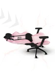 XMAX / Rio Balerion Terletmez Kadife Kumaş Pembe Gaming Oyuncu Koltuğu / 120 Kg Taşır thumbnail 3