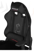 XMAX / Rio Balerion Terletmez Kadife Kumaş Siyah Gaming Oyuncu Koltuğu / 120 Kg Taşır thumbnail 1