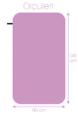 Unisex Mikrofiber Plaj Havlusu 80x130 cm Yumuşak Dokulu Deniz Banyo Sporcu Havlusu Large Boy Mor thumbnail 3
