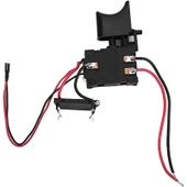 Darbeli – Düz Matkap Anahtarı, Matkap Sürücü Tetik Hız Anahtarı, Kablosuz Matkap Hız Kontrolü Kontrol Anahtarı, 12 V, Küçük Işık, thumbnail 2