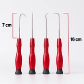 Conta Oring Çıkartma Kiti Oto Tamir Oring Seti 4 Parça Sökme Kancası Paslanmaz Çelik Ergonomik Saplı thumbnail 3