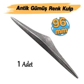 Antik Gümüş Renk Metal Kulp 96 mm - 9.6 cm Mobilya Çekmece Mutfak Dolabı Dolap Kulpları Kulbu Kulpu thumbnail 2