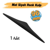 Mat Siyah Renk Metal Kulp 96 mm - 9.6 cm Mobilya Çekmece Mutfak Dolabı Dolap Kulpları Kulbu Kulpu thumbnail 2