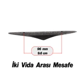 Antik Gümüş Renk Metal Kulp 96 mm - 9.6 cm Mobilya Çekmece Mutfak Dolabı Dolap Kulpları Kulbu Kulpu thumbnail 3