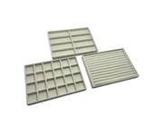 Süet Kumaş Krem Renk  3 Lü TakımTakı Sergileme Standı thumbnail 3