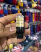 Oto LED Ampul 2'li Set - T20 Model 12V Beyaz, Turuncu, Fren, Park, Sinyal ve Geri Vites Lambası thumbnail 3