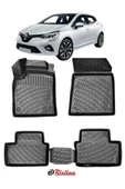 Rizline Renault Clio 5 E-Tech (2023 ve Sonrası) Havuzlu Paspas Seti Siyah thumbnail 1