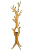 RealWood Ahşap Ayaklı Portatif Askılık, Elbise Askılığı, Anahtarlık, Portmanto Askılık Teak - 2