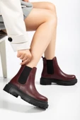 812-2137 Bordo Lastikli Günlük Kadın Bot thumbnail 6