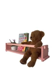 RealWood Ahşap Dekoratif Çocuk Odası Rafı, Mutfak Rafı, Montessori Kitaplık 55 Cm. - 1