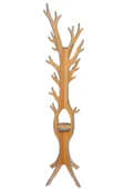 RealWood Ahşap Ayaklı Portatif Askılık, Elbise Askılığı, Anahtarlık, Portmanto Askılık Teak - 1