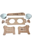 RealWood Kedi&köpek Su Ve Mama Kabı-özelisimbaskılı-meşe-meşemdf-2kademe-küçükortaırk-seramikbeyazkase-2*400 - 6