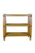 RealWood Ahşap Dekoratif Ayakkabılık, Portatif Ayakkabılık, Çok Amaçlı Dekoratif Raf 3 Katlı - 3