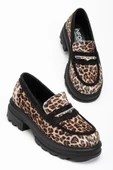 746-759 Leopar Günlük Yüksek Tabanlı Loafer Ayakkabı thumbnail 4