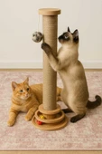 RealWood Kedi Tırmalama Çubuğu ve Oyuncağı - 1