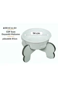 RealWood Suya Dayanıklı, Ahşap,Tekli,Seramik Kaseli Kedi-Küçük Irk Köpek Mama ve Su Kabı Stantı- 400 ml. - 4