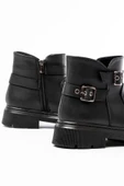 508-3037 Siyah Toka Aksesuarlı Fermuarlı  Günlük Kadın Bot thumbnail 4