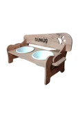 RealWood Kedi&köpek Su Ve Mama Kabı-özelisimbaskılı-meşe-meşemdf-2kademe-küçükortaırk-seramikbeyazkase-2*400 - 5