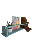 RealWood Ahşap Dekoratif Çocuk Odası Rafı, Mutfak Rafı, Montessori Kitaplık 55 Cm. - 2