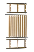 RealWood Ahşap Dekoratif Ayakkabılık, Portatif Ayakkabılık, Çok Amaçlı Dekoratif Raf 3 Katlı-BEYAZ - 8