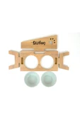 RealWood Özel Isimli Seramik Kaseli Kedi- Köpek Mama Ve Su Kabı Stantı-atlantik Çam - 6