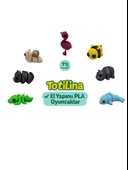 7'li set (flamingo arı hipopotam yunus timsah gergedan salyangoz…) - 1