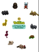 10'lu set (ayı fare fil kaplumbağa su samuru salyangoz flamingo…) - 1