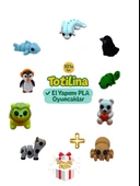 10'lu set (aksolotl karga bukalemun ayı örümcek inek aslan... - 1