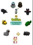 10'lu set (baykuş yarasa bukalemun gergedan koyun arı kedi kuş…) - 1