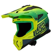 LS2 FAST 2 DUCK YEŞİL-NEON SARI KASK - 1
