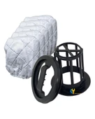 Fantom Uyumlu Magic P 3000 Süpürge Filtresi Kafesi ve Toz Torbası 5 Adet thumbnail 1