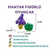 Mor Mantar - Minyatür Oyuncak - 1
