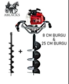 Ablacks Toprak Burgu Makinesi 8 – 25 CM Çift Burgulu thumbnail 1