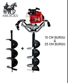 Ablacks Toprak Burgu Makinesi 15 – 25 CM Çift Burgulu thumbnail 1