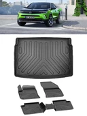 Sahler Opel Mokka Elektrikli 2021 ve Sonrası 4.5D  Paspas 3D Rizline ALT Bagaj Havuzu Set thumbnail 1