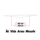 Antik Gümüş Metal Kulp 192 mm - 19.2 cm Mobilya Çekmece Mutfak Dolabı Dolap Kulpları Kulbu Kulpu thumbnail 2