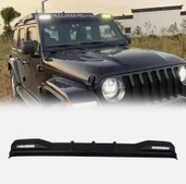 JEEP WRANGLER RUBİCON JK UYUMLU ÖN CAM ÜSTÜ LEDLİ SPOİLER 2007-2017 thumbnail 2