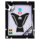 Kawasaki ZX-6R 2025 ile Uyumlu Kaydırmaz 6D Karbon ve Şeffaf 10 Parça Tank Pad Seti GC68 (Siyah Motor) thumbnail 4