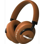 ABK-08 Bluetooth 5.3 Kulak Üstü Kulaklık Kahverengi  Hi-Fi Stereo, SD Kart, USB-C, HD Görüşme thumbnail 3