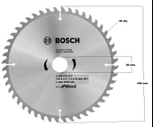 BOSCH DAİRE TESTERE 190 mm 48 diş 30 mm - 1