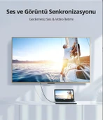 UGREEN 10129 HD101 4K HDR Video 2.0 HDMI Kablo 18GB/s Yüksek Hız Siyah 2metre - 4