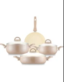 Emsan Crystal Rose 7 Parça Güveç Tencere Seti thumbnail 1