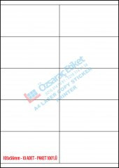 105MM*57MM A4 LASER ETİKET - 1
